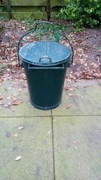 Zinken vuilnisemmer met plaatsnaam Rotterdam, Minder dan 50 cm, Gebruikt, Ophalen
