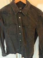 Zara denim overhemd zwart maat M relaxed fit, Ophalen of Verzenden, Zo goed als nieuw, Zwart, Halswijdte 39/40 (M)