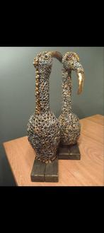 Mr. en Mrs. Bird - Papier-maché en klei sculpturen, Ophalen