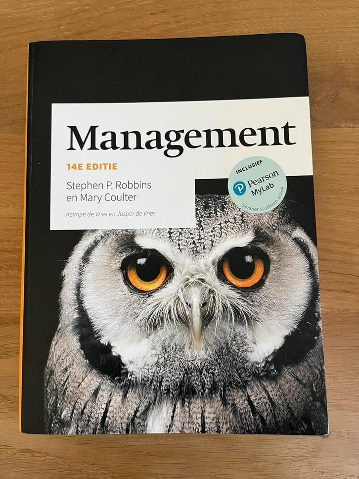 Stephen P. Robbins - Management, Boeken, Schoolboeken, Zo goed als nieuw, Nederlands, Overige niveaus, Ophalen of Verzenden