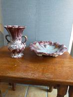 Vintage Jasba set oorvaas vaas en schaal fruitschaal, Ophalen