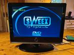 Sweex TV019 - 19 inch LCD TV met DVD-speler, Overige merken, Gebruikt, 50 Hz, Ophalen of Verzenden