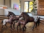 Schleich famillie met hekjes, Verzamelen, Dierenverzamelingen, Ophalen of Verzenden, Zo goed als nieuw, Paard, Beeldje of Figuurtje