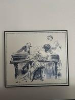Piano Scène Kunst Print, Ophalen