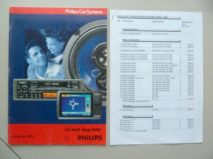 Philips Car Systems Catalogus 1996, Boeken, Catalogussen en Folders, Ophalen of Verzenden