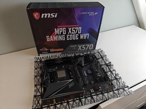MSI X570 Gaming Edge Wifi + AMD Ryzen 7 5700X3D, Computers en Software, Moederborden, Zo goed als nieuw, AMD, DDR4, Ophalen of Verzenden