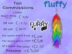 Fluffy Furry Tail Commissions, Hobby en Vrije tijd, Ophalen of Verzenden, Nieuw, Overige typen, Overige