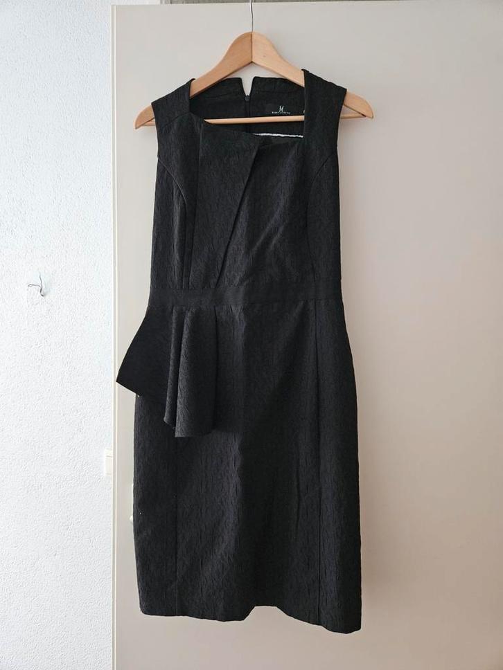 Mart Visser galaJurk Maat 36/38, Kleding | Dames, Jurken, Zo goed als nieuw, Maat 36 (S), Zwart, Knielengte, Ophalen of Verzenden