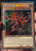 Yu-Gi-Oh! Slifer the Sky Dragon SBCB 1st Edition !, Ophalen of Verzenden, Zo goed als nieuw, Losse kaart, Foil