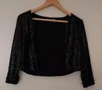 Coolcat vestje zwart pailletjes mt M, Kleding | Dames, Maat 38/40 (M), Overige typen, Zwart, Ophalen of Verzenden