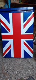 Tafel Koelkast - Britse Vlag Design, Witgoed en Apparatuur, Koelkasten en IJskasten, Ophalen, Gebruikt, Minder dan 85 cm, Minder dan 75 liter