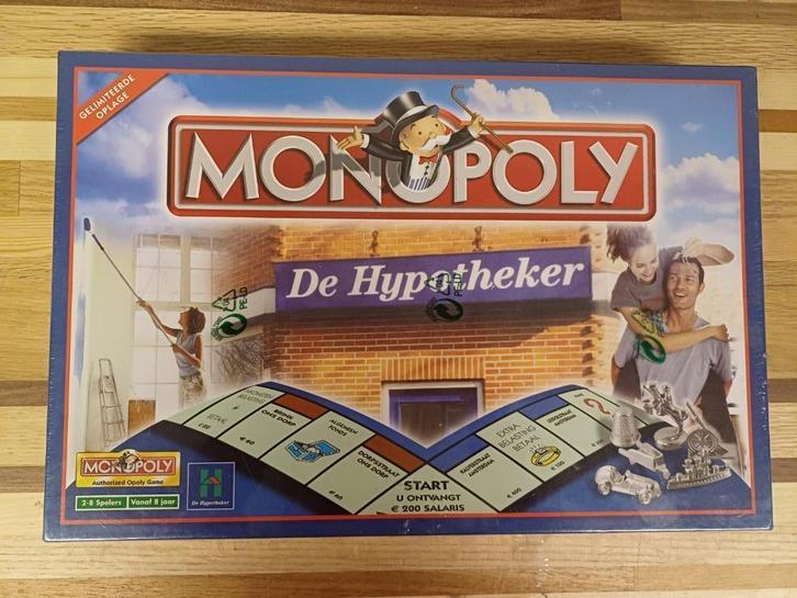 Gelimiteerde oplage - Monopoly De Hypotheker (nog in folie), Hobby en Vrije tijd, Gezelschapsspellen | Bordspellen, Nieuw, Drie of vier spelers