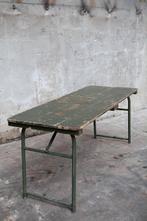 Vintage Veldtafel / Legertafel - Groen, Ophalen
