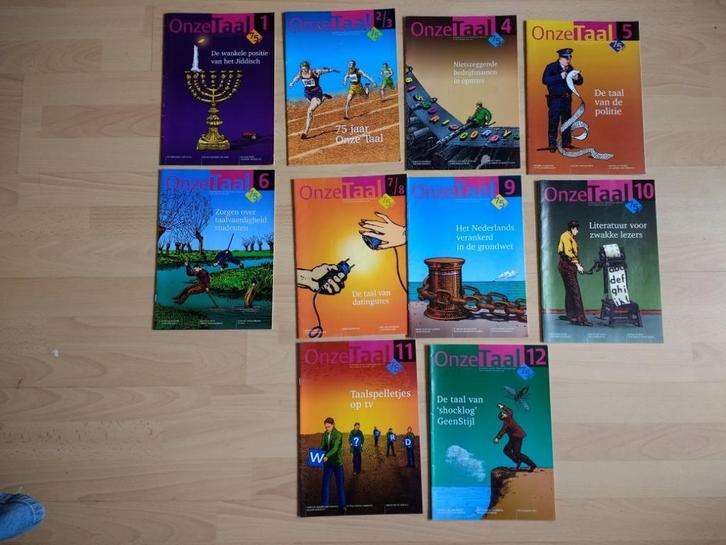 Tijdschriften Onze taal maandblad jg 2006,2007, 2008, 2009, Boeken, Tijdschriften en Kranten, Gelezen, Overige typen, Ophalen of Verzenden