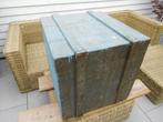 Oude houten legerkist, Huis en Inrichting, Woonaccessoires | Kisten, Gebruikt, 50 tot 75 cm, 50 tot 75 cm, Overige houtsoorten