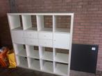 Kalax kast met vakken en lades, Kunststof, Gebruikt, 100 tot 150 cm, Ophalen of Verzenden