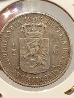 Halve gulden 1907 zilver, nr.2 (4), Postzegels en Munten, Munten | Nederland, Ophalen of Verzenden, Koningin Wilhelmina, ½ gulden