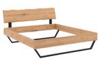 Modern Tweepersoons Bed 180x210 cm, Ophalen, Verstelbaar, Bruin, 210 cm