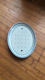 Antieke visschaal, met los rooster, ovaal., Ophalen of Verzenden