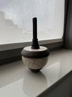 Raku gebrande vaas, Gebruikt, Overige kleuren, Aardewerk of Porselein, Ophalen of Verzenden