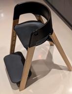 Stokke Steps Meegroeistoel Eiken Zwart, Ophalen of Verzenden, Zo goed als nieuw, Meegroeistoel
