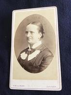 CDV, Dame, H.W. van der Worp, Zutphen, Carte de Visite, Ophalen of Verzenden, Voor 1940, Gebruikt, Foto