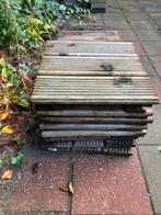 Houten Vlonders 30x30cm - 18 stuks, Ophalen, Gebruikt, Hout
