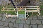 Brocante vintage smeedijzeren kapstok met spiegel I.z.g.s., Huis en Inrichting, Woonaccessoires | Spiegels, Minder dan 50 cm, Ophalen of Verzenden