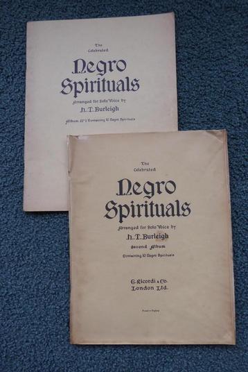 Negro Spirituals, bladmuziek, zang