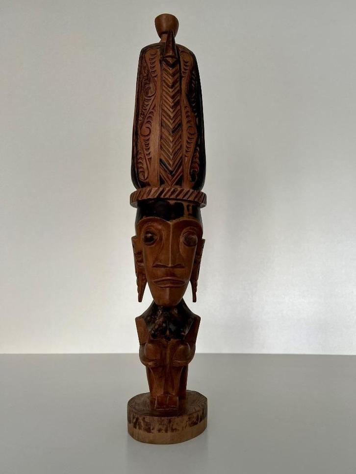 Sumatraans houtsnijwerk van de Batak Sumatra Indonesië, Antiek en Kunst, Kunst | Niet-Westerse kunst, Ophalen of Verzenden