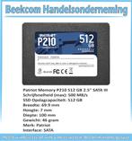 Patriot Memory P210 512 GB 2.5" SATA III SSD, Intern, Nieuw, Ophalen of Verzenden, Patriot Memory