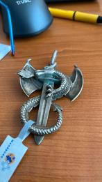 Zilveren hanger van een draak gekeurd gothic zeldzaam, Ophalen of Verzenden, Zilver