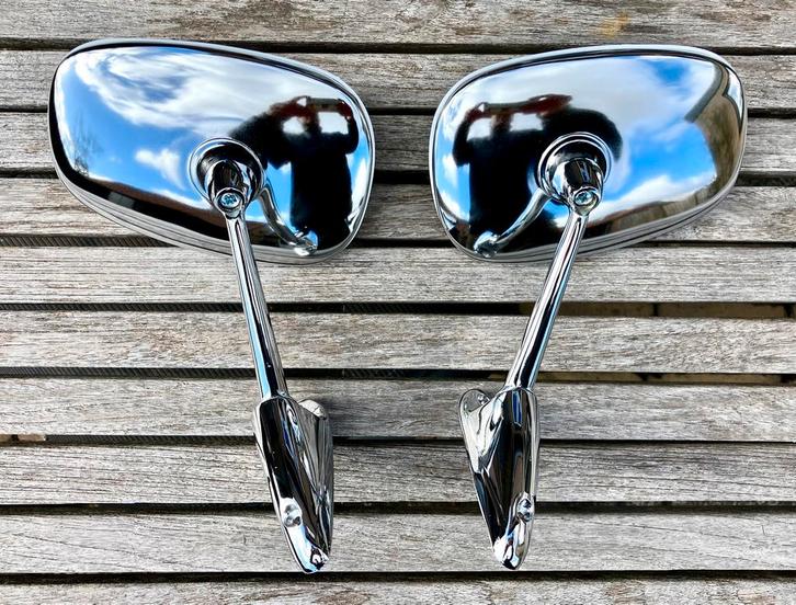 Chrome oldtimer spiegels type Cipa1, Auto-onderdelen, Spiegels, Alfa Romeo, Audi, BMW, Citroën, Fiat, Ford, Honda, Mini, Oldtimer onderdelen