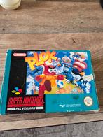 Plok! SNES Compleet in Doos, Gebruikt, 1 speler, Ophalen of Verzenden, Platform
