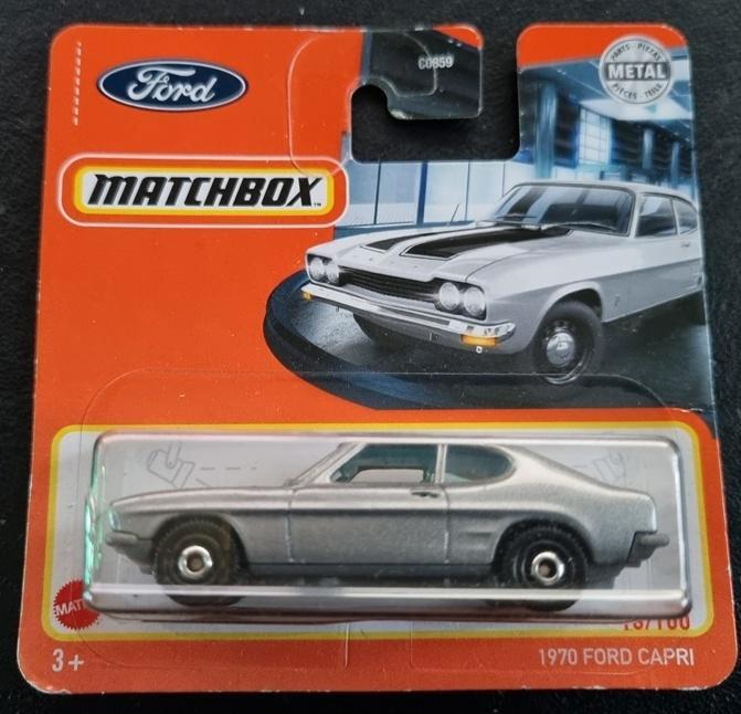 Matchbox 1970 Ford Capri grijs, Hobby en Vrije tijd, Modelauto's | Overige schalen, Nieuw, Auto, Ophalen of Verzenden
