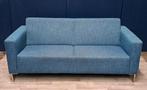 Design bank 2,5 zits blauw van Roels (rookvrij), Huis en Inrichting, Banken | Bankstellen, Ophalen, Gebruikt, Design, 150 tot 200 cm