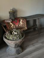 Oud houten vijzel, Ophalen of Verzenden, Zo goed als nieuw