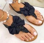 Zwarte sandalen met strik en strass, Verzenden, SH FAMILY THANH SON NGUYEN Aleja Krakowska 109 02-180 Warszawa, Polska, Zwart