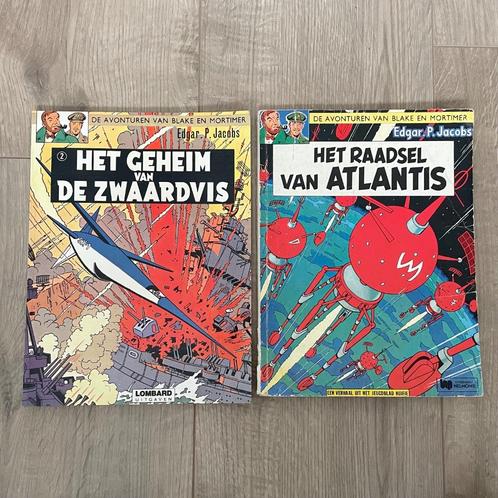 Avonturen van Blake en Mortimer. Nr 2 en 4. Druk 1977, Boeken, Stripboeken, Zo goed als nieuw, Meerdere stripboeken, Verzenden