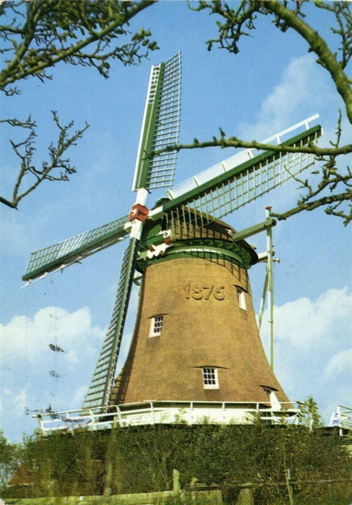 Terschelling - Formerum - Molen uit 1876 - 197? gelopen, Verzamelen, Ansichtkaarten | Nederland, Gelopen, Waddeneilanden, Voor 1920