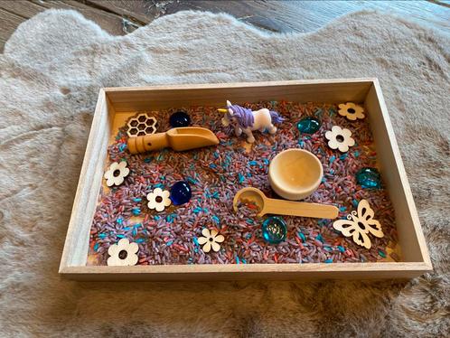 Kleine sensorische speelbak fairytale, Kinderen en Baby's, Speelgoed | Houten speelgoed, Nieuw, Overige typen, Ophalen of Verzenden