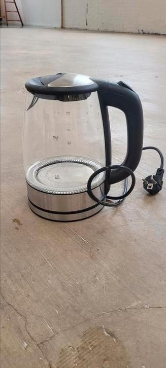 Waterkoker glas, 2200 W, zo goed als nieuw beschikbaar voor biedingen