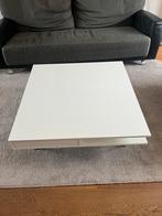 Witte Salontafel met Lade, Huis en Inrichting, Tafels | Salontafels, Ophalen, Kunststof, Vierkant, 50 tot 100 cm