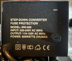 Trafo 220 naar 110 volt (USA) 500W, Ophalen of Verzenden, Zo goed als nieuw, Overige typen