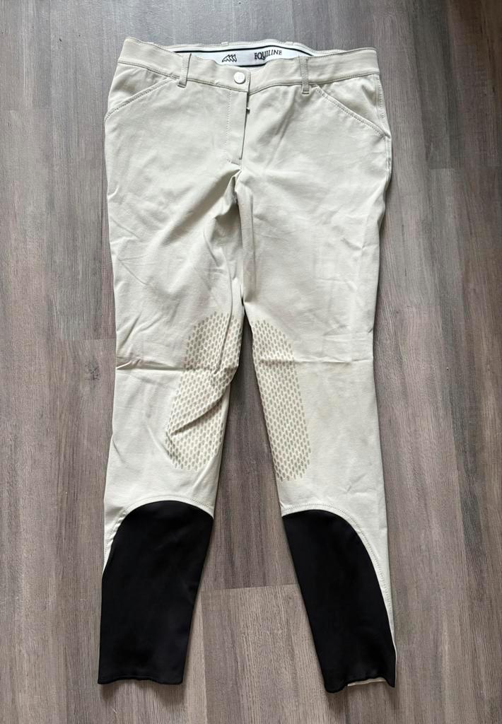 Equiline kniegrip paard rijbroek maat 46 42 beige wedstrijd, Dieren en Toebehoren, Paardrijkleding, Zo goed als nieuw, Onderkleding