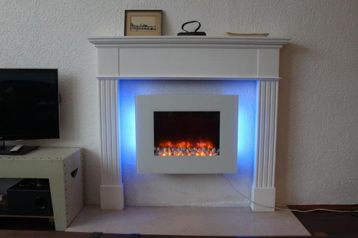 elektrische sfeerhaard met ombouw, Huis en Inrichting, Haarden, Zo goed als nieuw, Elektrische haard, Ophalen