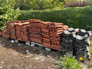 Gebruikte Dakpannen - Russel-Tiglia - Rood/Grijs - 15m²+ beschikbaar voor biedingen