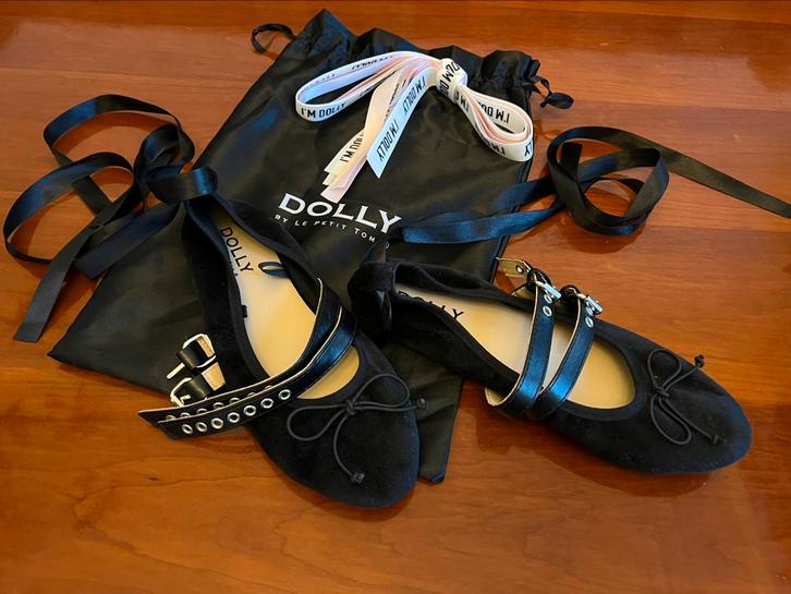 NIEUWE Ballerina’s van Dolly by Le Petit Tom, maat 37, Kleding | Dames, Schoenen, Zo goed als nieuw, Zwart, Ophalen of Verzenden
