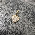 14 karaat gouden hart model hanger kettinghanger, Sieraden, Tassen en Uiterlijk, Kettinghangers, Ophalen of Verzenden, Nieuw, Goud