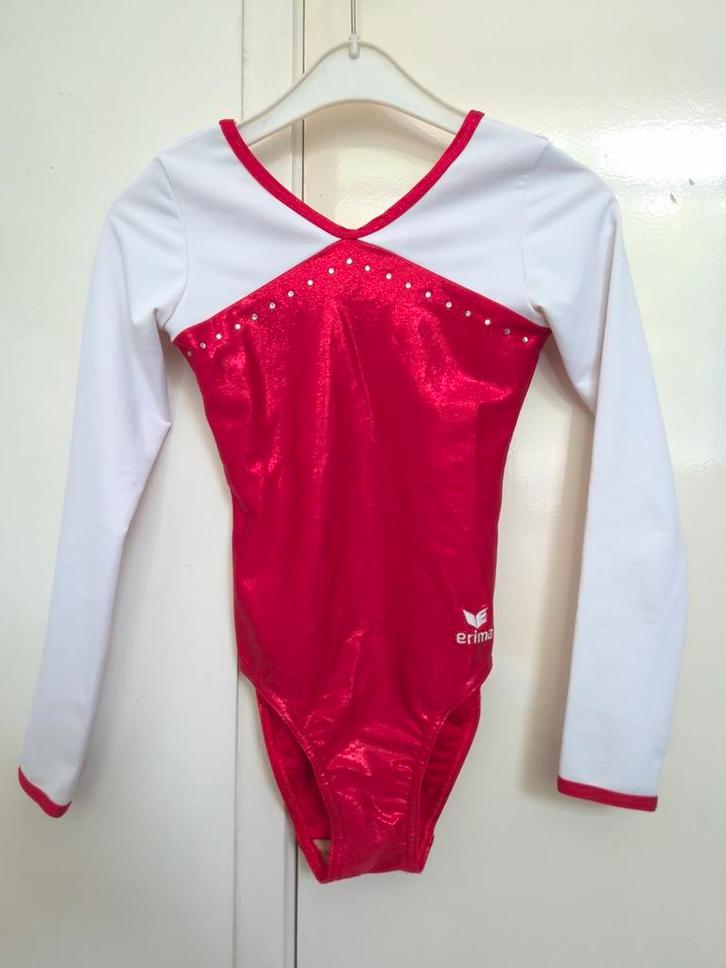 Turnpakje maat 140 lange mouwen, Sport en Fitness, Turnen, Zo goed als nieuw, Turnpak(je), Kindermaat 122 t/m 140, Ophalen of Verzenden